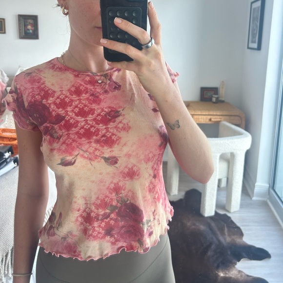 Vintage Floral Blouse - Picture 2 of 2